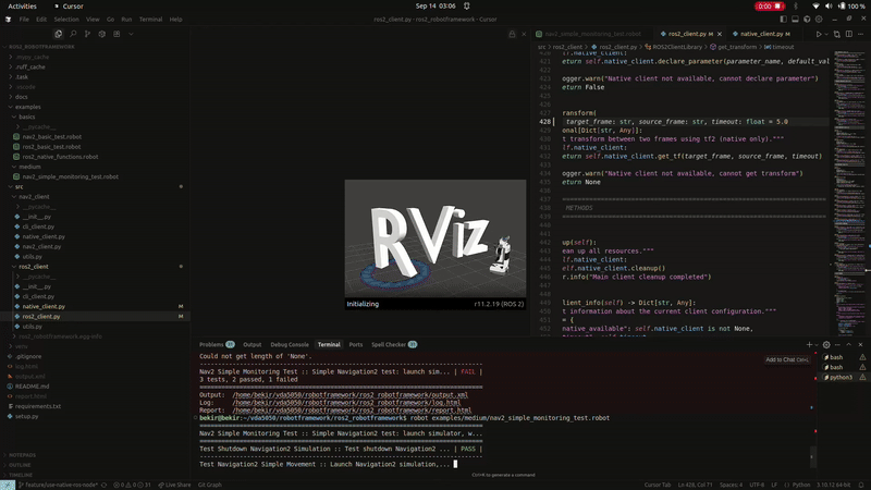 ROS2 Robot Framework